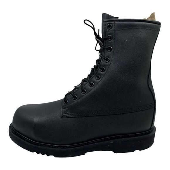 Bates Black Leather Military Combat Boots Sz 10.5W E01950A NEW w/tag Steel Toe - Picture 8 of 14
